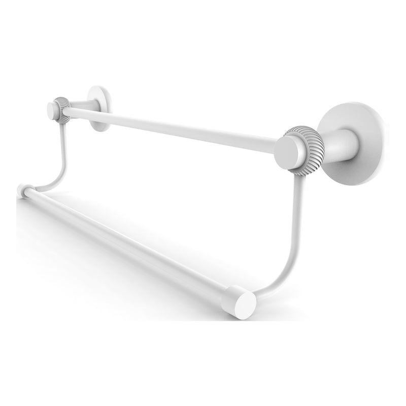 Mercury Collection Double Towel Bar with Twisted Accents