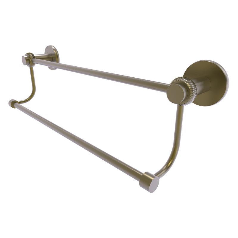 Mercury Collection Double Towel Bar with Twisted Accents