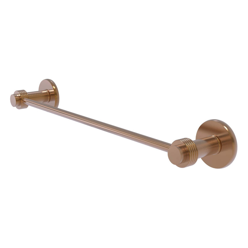 Mercury Collection Towel Bar with Grooved Accents