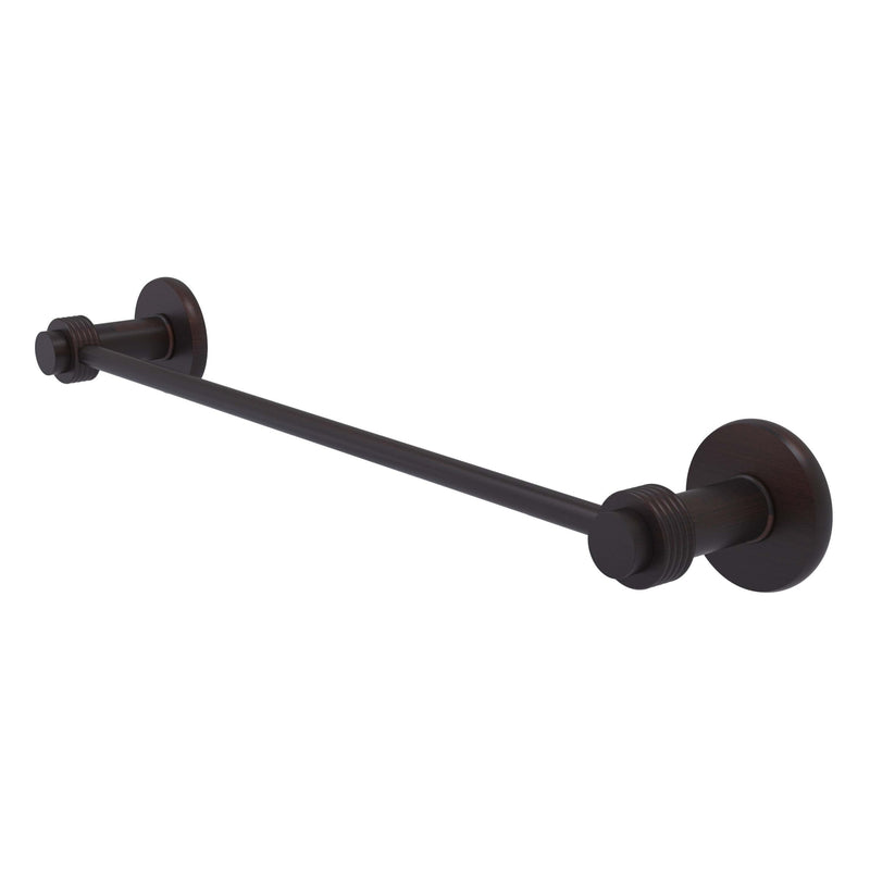 Mercury Collection Towel Bar with Grooved Accents