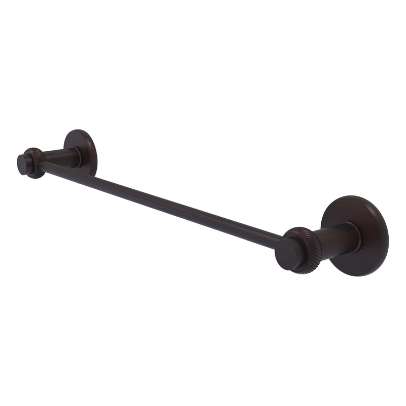 Mercury Collection Towel Bar with Twisted Accents