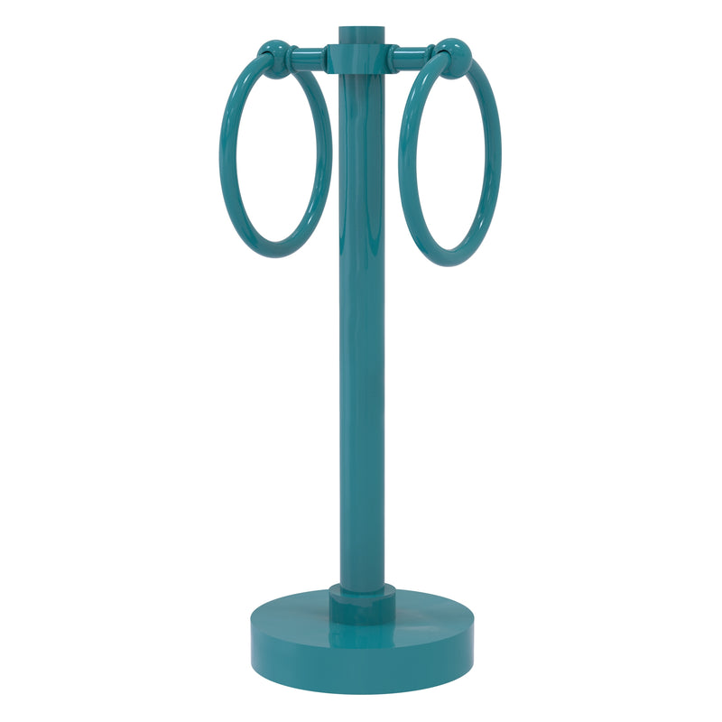 Vanity Top 2 Towel Ring Guest Towel Valet