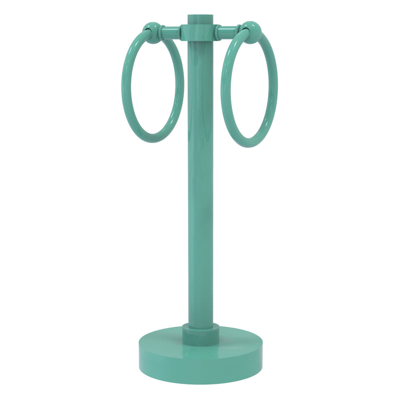 Vanity Top 2 Towel Ring Guest Towel Valet