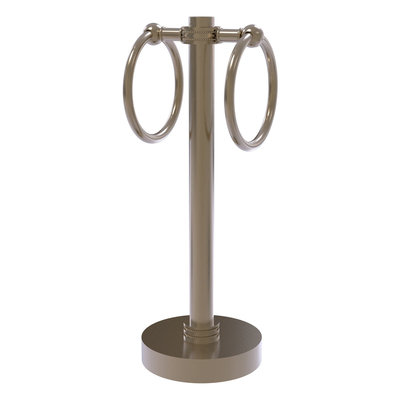 Vanity Top 2 Towel Ring Guest Towel Valet