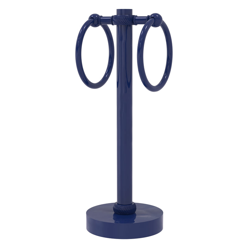 Vanity Top 2 Towel Ring Guest Towel Valet