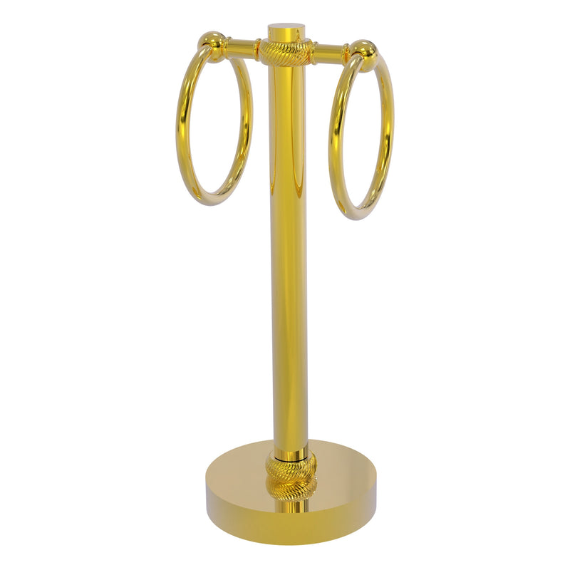 Vanity Top 2 Towel Ring Guest Towel Valet