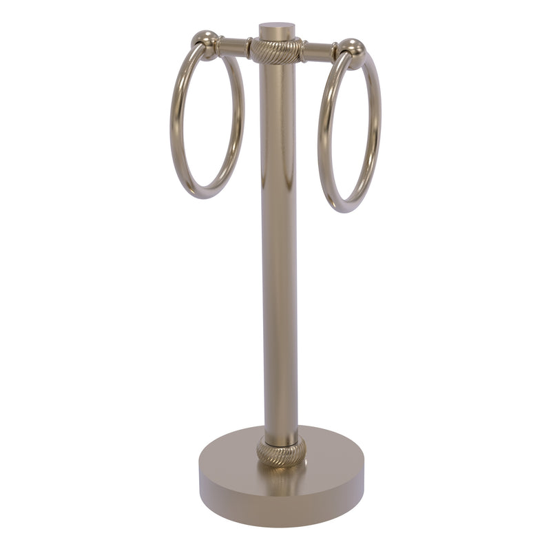 Vanity Top 2 Towel Ring Guest Towel Valet