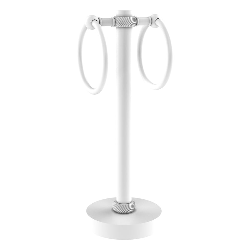 Vanity Top 2 Towel Ring Guest Towel Valet