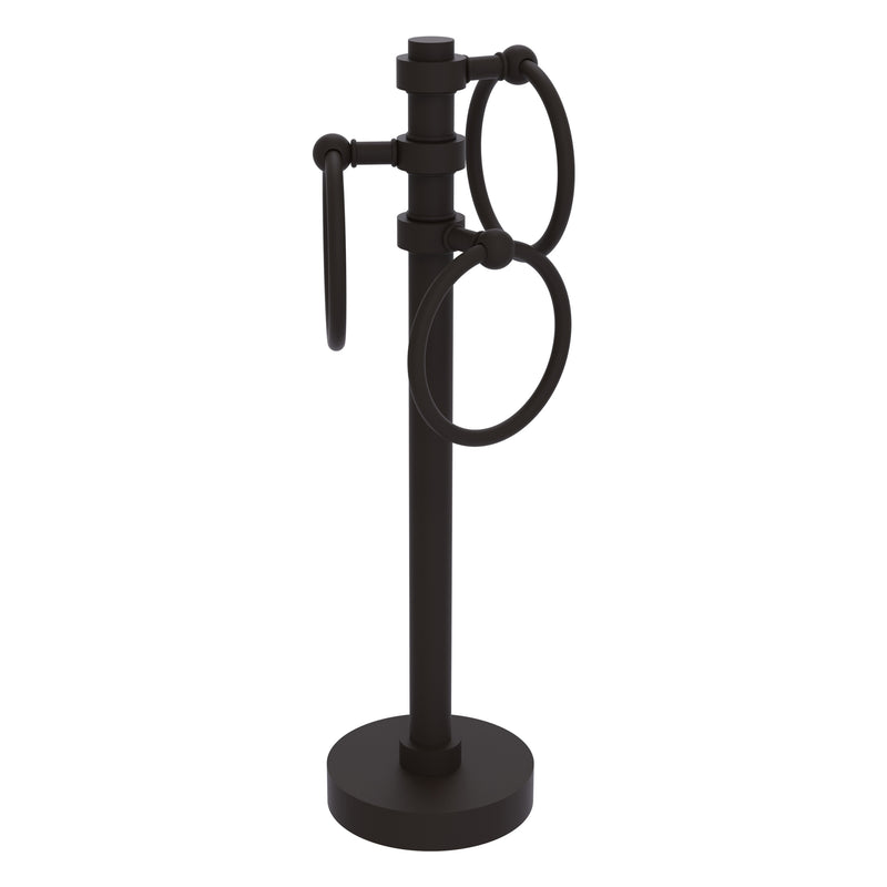 Vanity Top 3 Towel Ring Guest Towel Valet