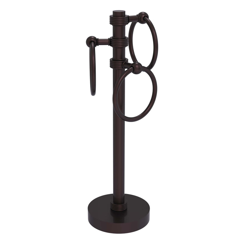 Vanity Top 3 Towel Ring Guest Towel Valet