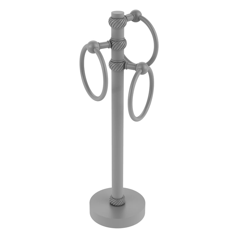 Vanity Top 3 Towel Ring Guest Towel Valet