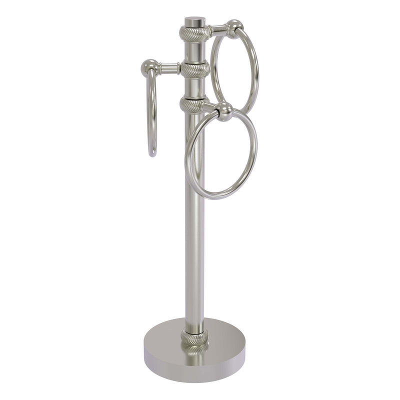 Vanity Top 3 Towel Ring Guest Towel Valet