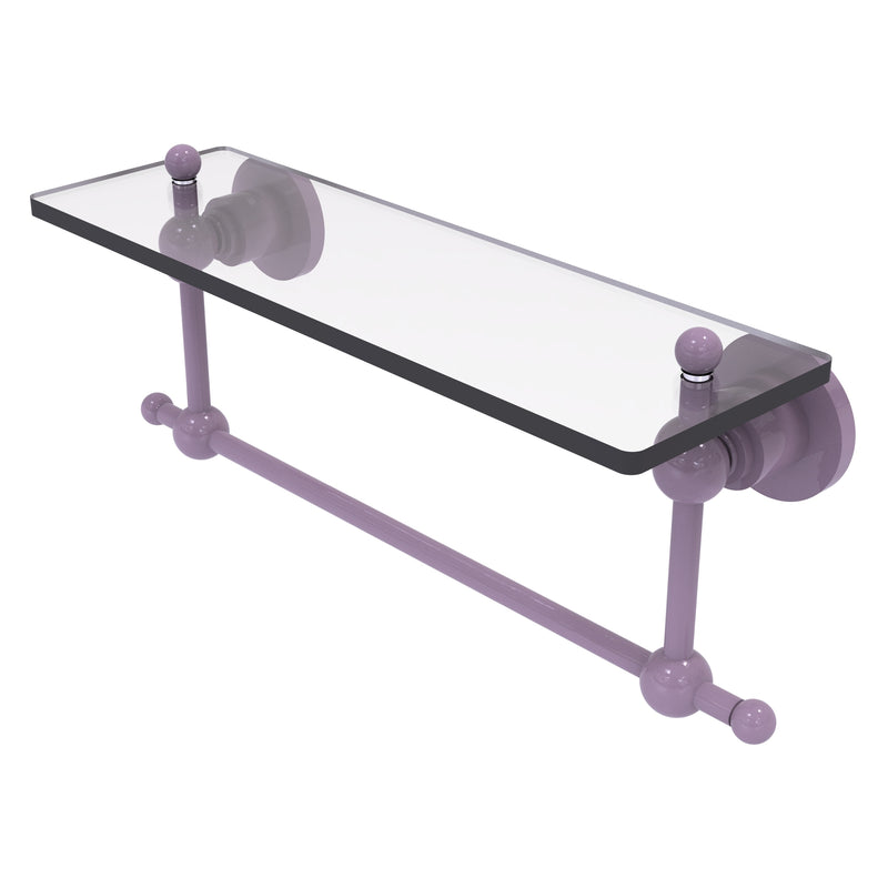 Astor Place Vanity Glass Shelf  with Integrated Towel Bar