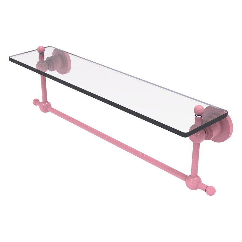 Astor Place Vanity Glass Shelf  with Integrated Towel Bar