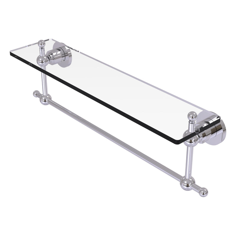 Astor Place Vanity Glass Shelf  with Integrated Towel Bar