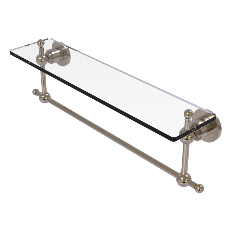 Astor Place Vanity Glass Shelf  with Integrated Towel Bar