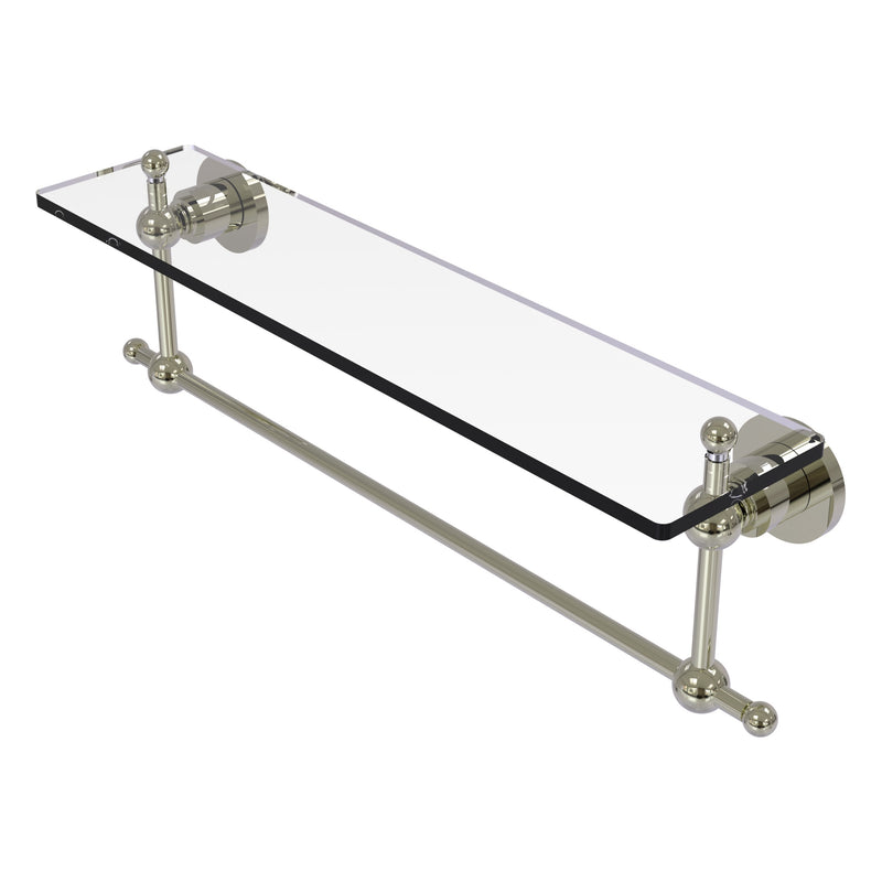 Astor Place Vanity Glass Shelf  with Integrated Towel Bar