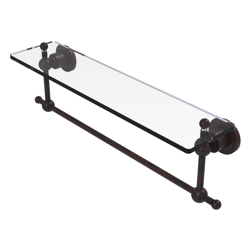 Astor Place Vanity Glass Shelf  with Integrated Towel Bar