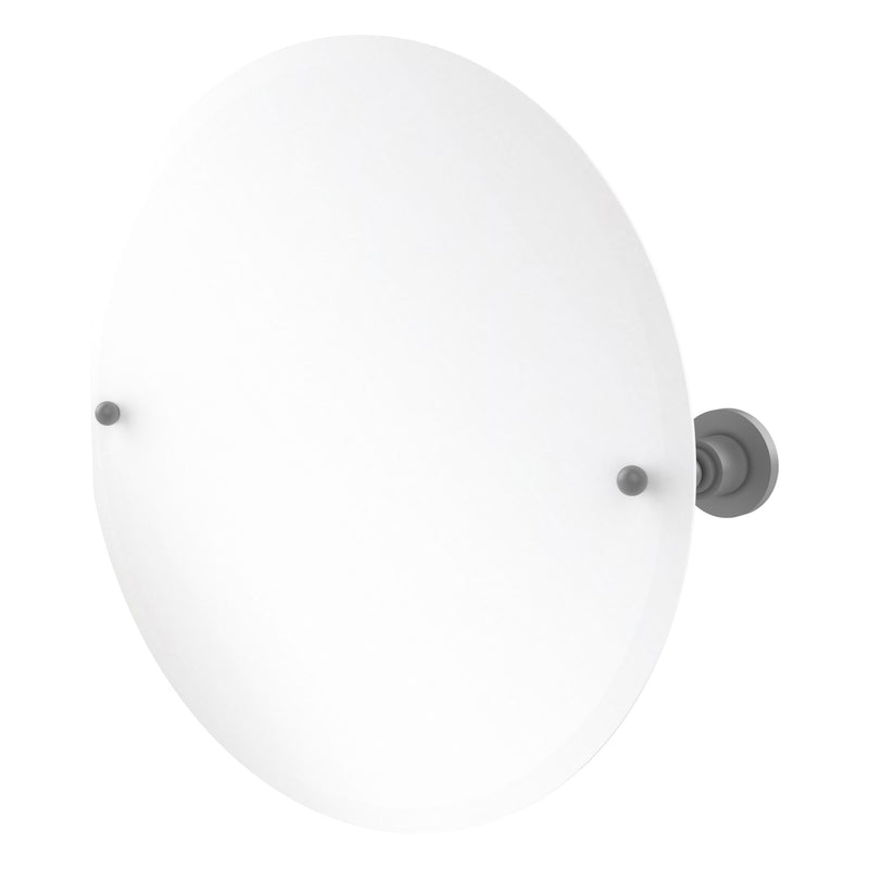 Frameless Round Tilt Mirror with Beveled Edge