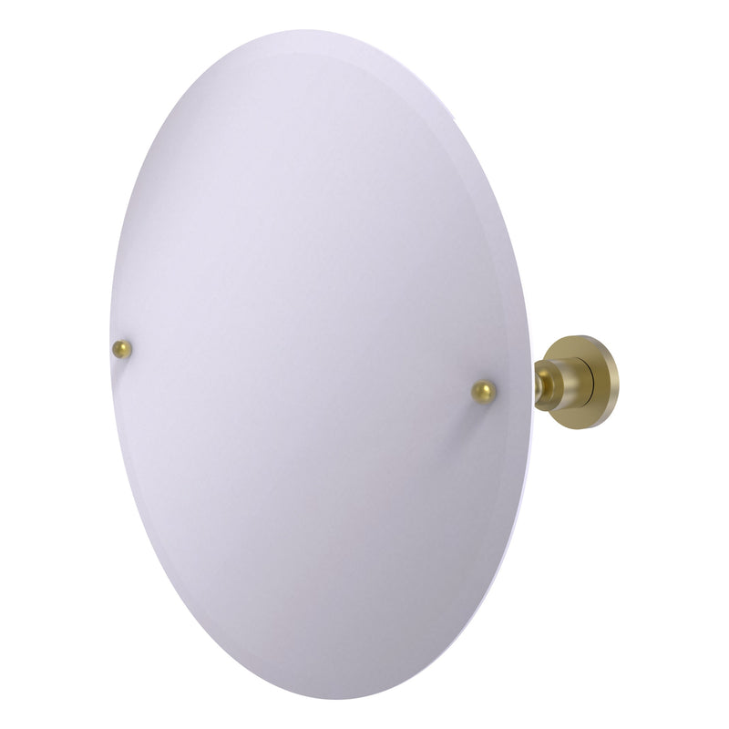 Frameless Round Tilt Mirror with Beveled Edge