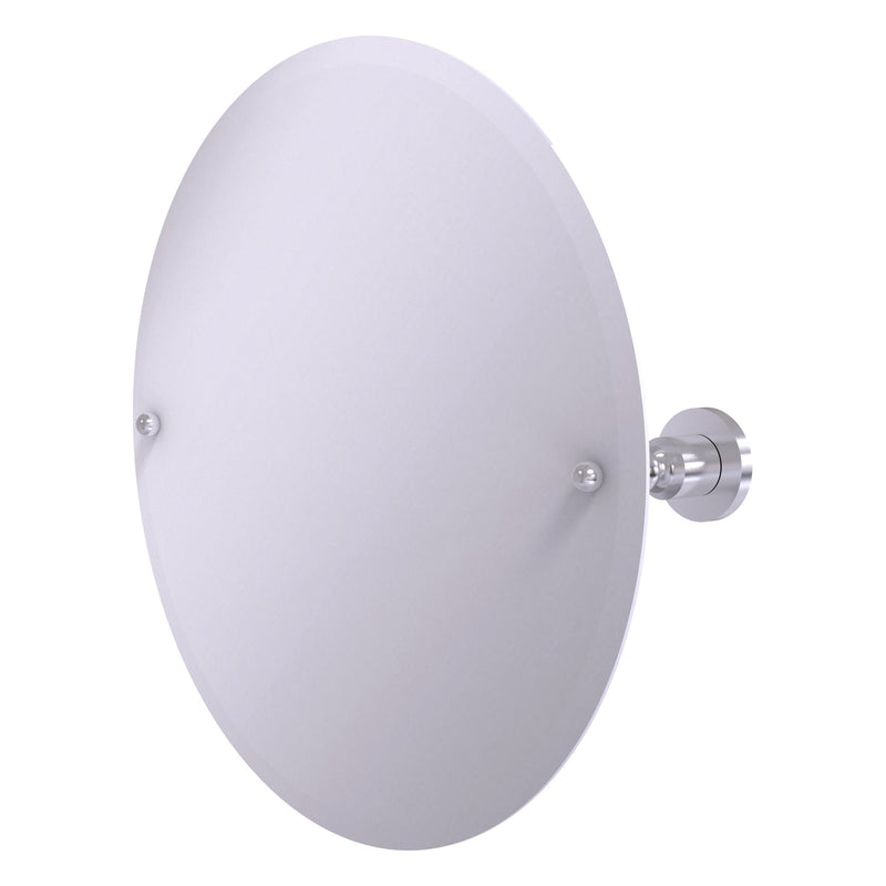 Frameless Round Tilt Mirror with Beveled Edge