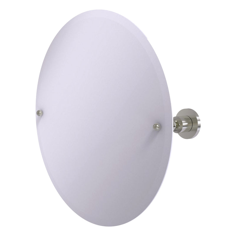 Frameless Round Tilt Mirror with Beveled Edge