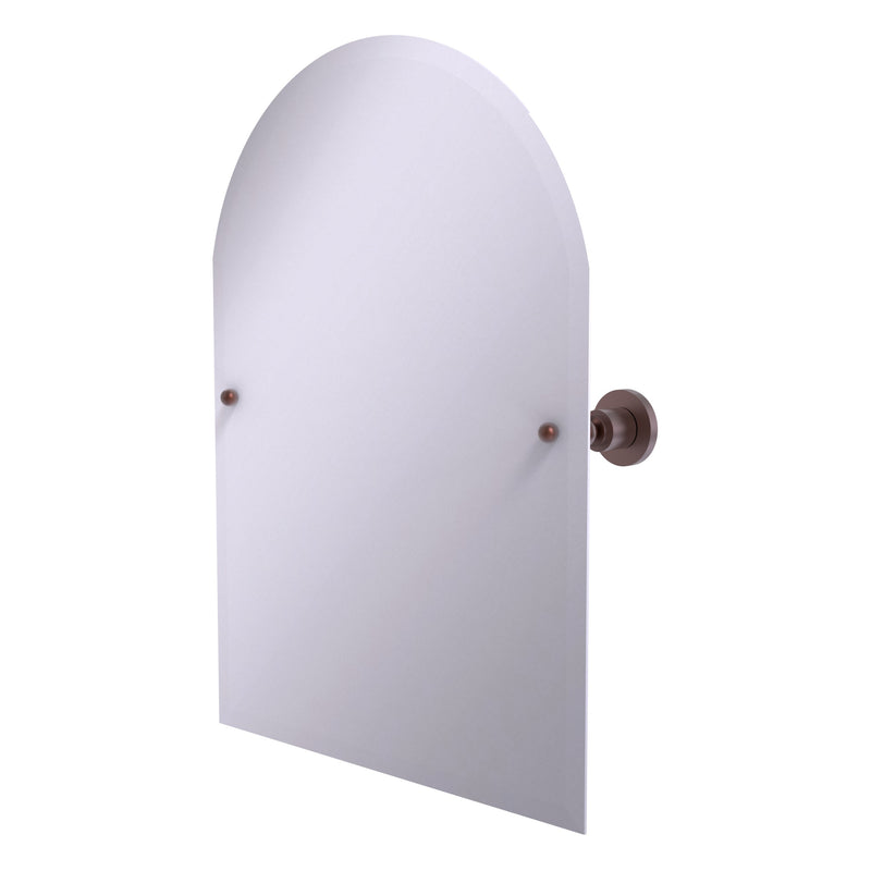 Frameless Arched Top Tilt Mirror with Beveled Edge