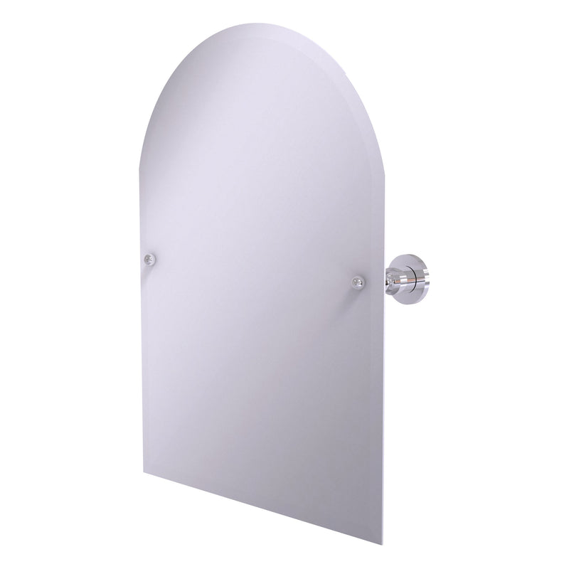 Frameless Arched Top Tilt Mirror with Beveled Edge