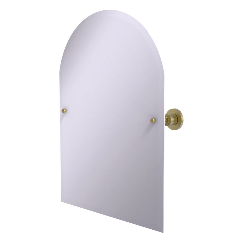 Frameless Arched Top Tilt Mirror with Beveled Edge