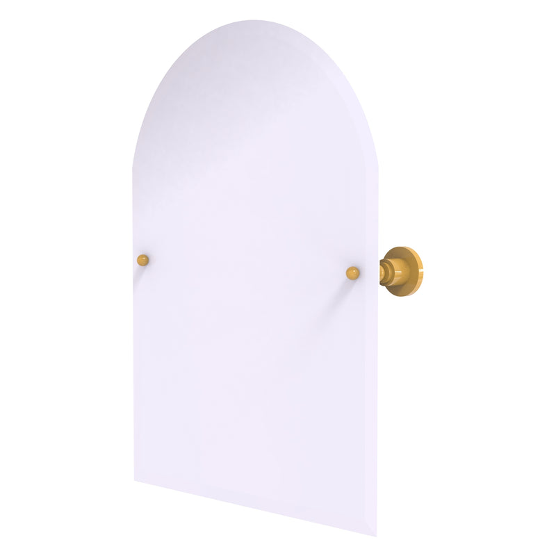 Frameless Arched Top Tilt Mirror with Beveled Edge