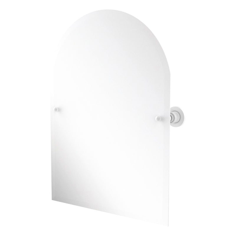 Frameless Arched Top Tilt Mirror with Beveled Edge