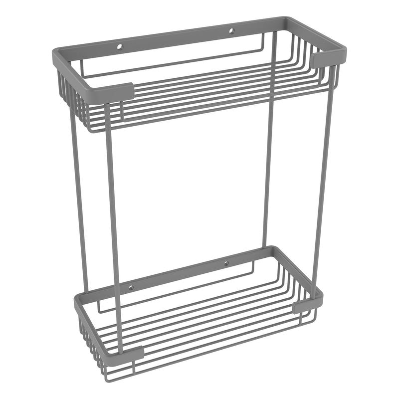 Double Tier Rectangular Toiletry Shower Basket