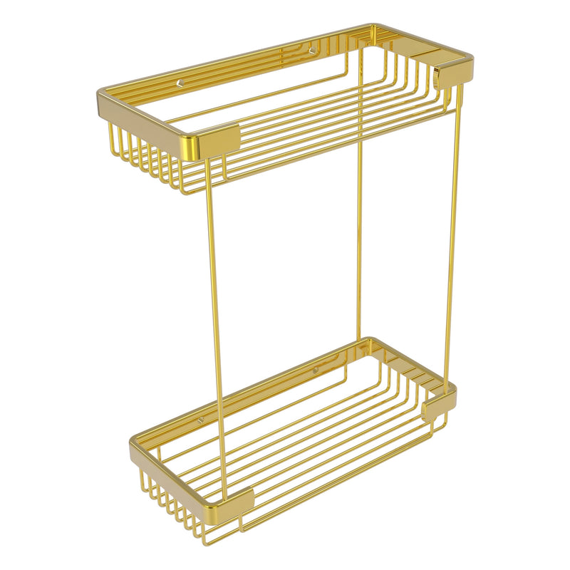 Double Tier Rectangular Toiletry Shower Basket