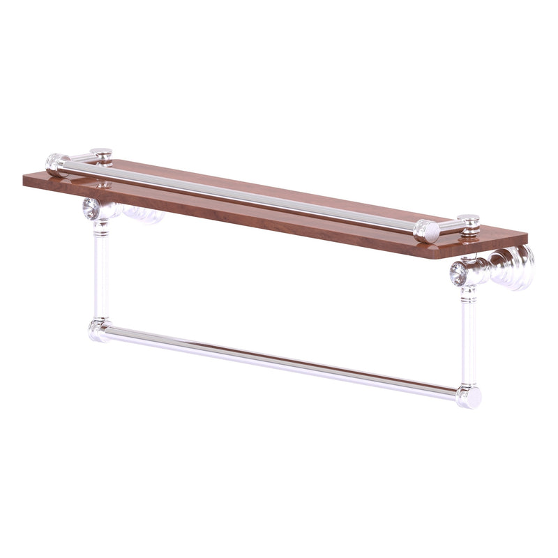 Carolina Crystal Collection Gallery Wood Shelf with Towel Bar