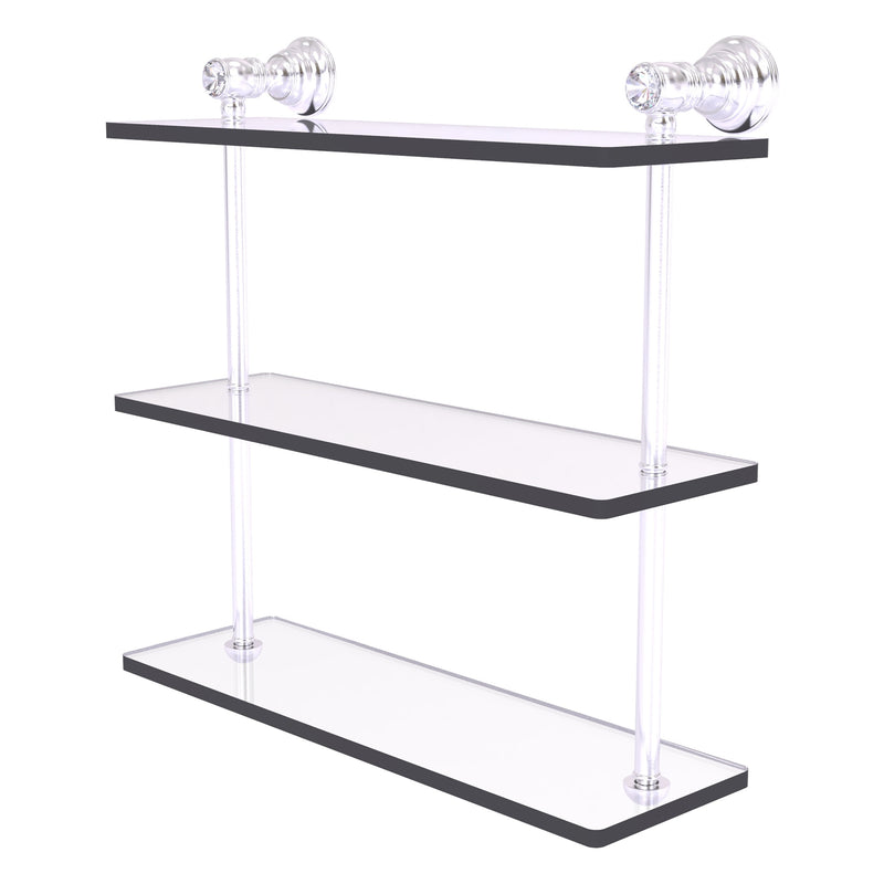 Carolina Crystal Collection Triple Glass Shelf