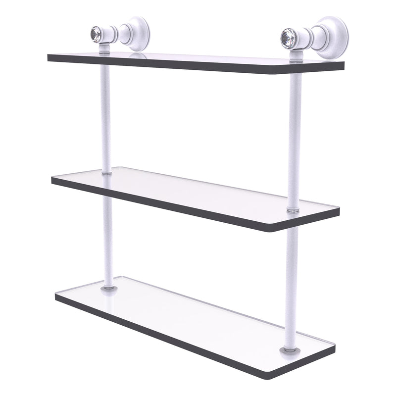 Carolina Crystal Collection Triple Glass Shelf