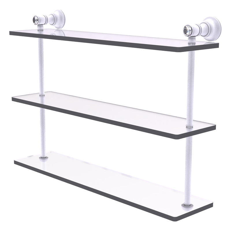 Carolina Crystal Collection Triple Glass Shelf