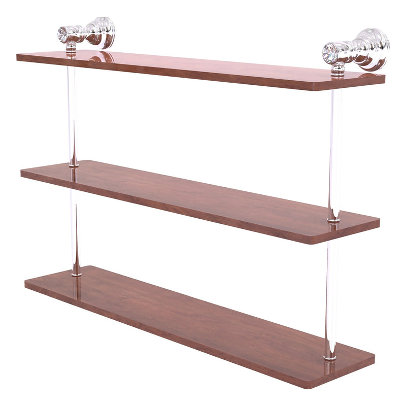 Carolina Crystal Collection Triple Wood Shelf