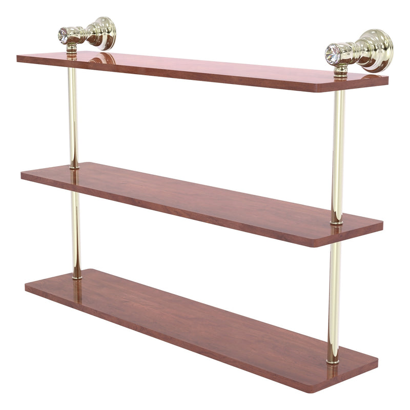 Carolina Crystal Collection Triple Wood Shelf