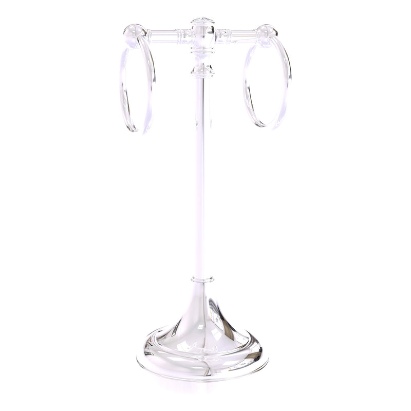 Carolina Crystal Collection 2 Ring Guest Towel Stand