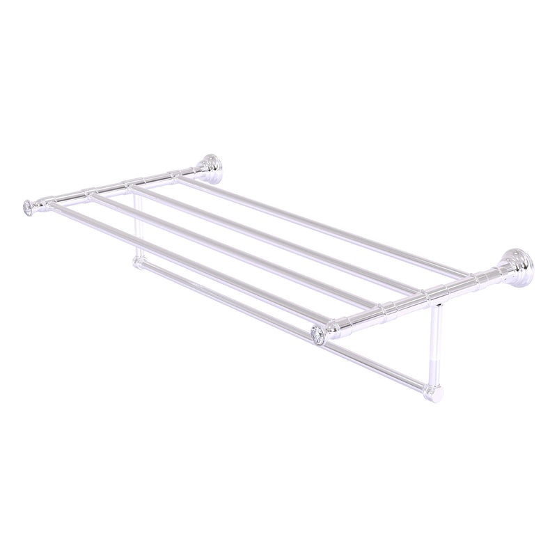 Carolina Crystal Collection Towel Shelf with Integrated Towel Bar