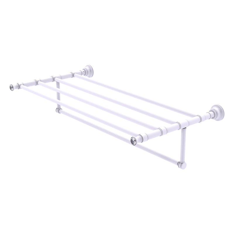 Carolina Crystal Collection Towel Shelf with Integrated Towel Bar