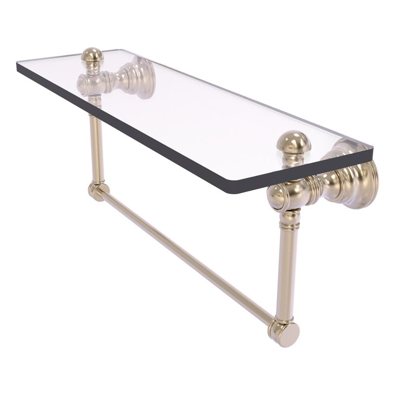 Carolina Collection Glass Shelf with Integrated Towel Bar