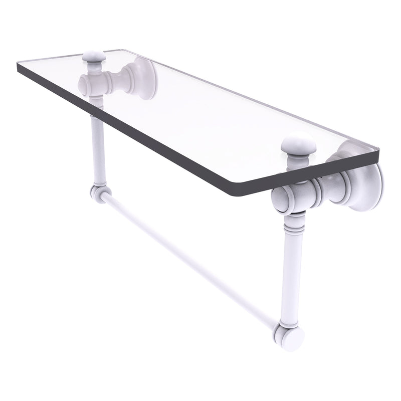 Carolina Collection Glass Shelf with Integrated Towel Bar