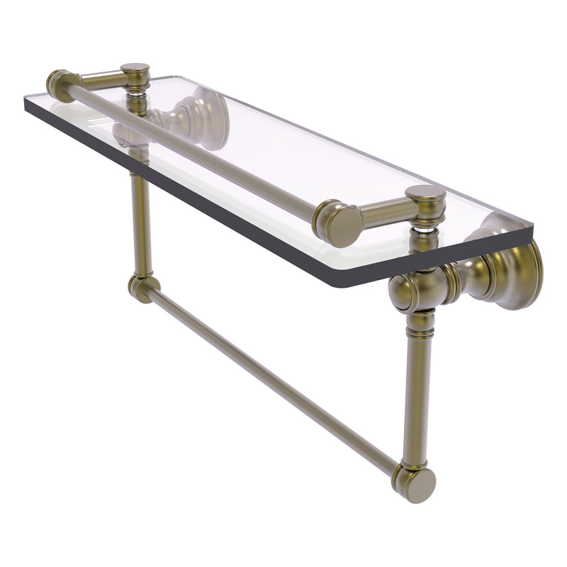 Carolina Collection Gallery Glass Shelf with Towel Bar