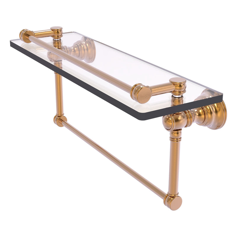 Carolina Collection Gallery Glass Shelf with Towel Bar