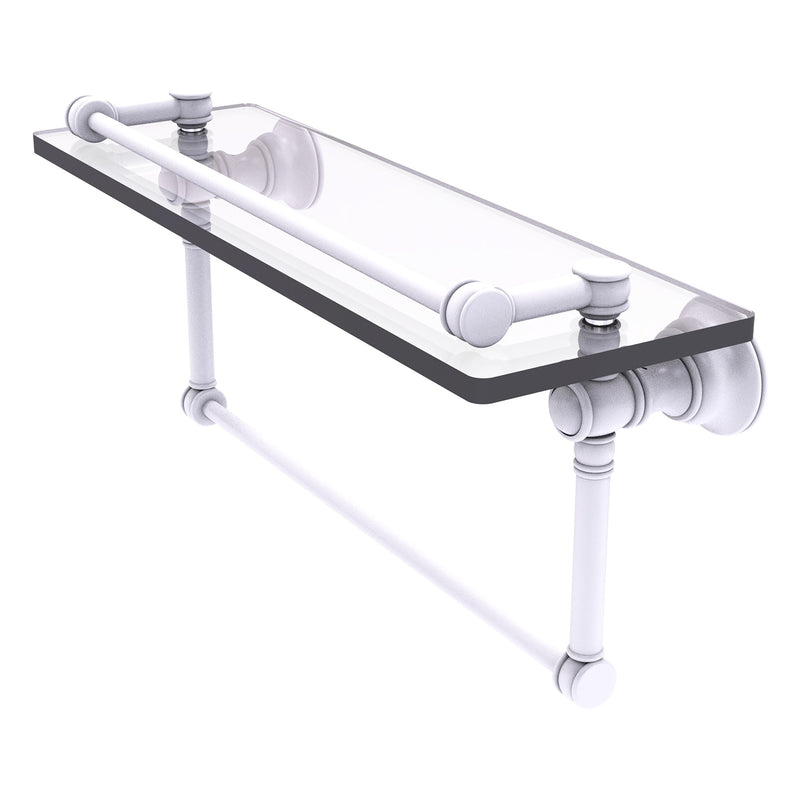 Carolina Collection Gallery Glass Shelf with Towel Bar