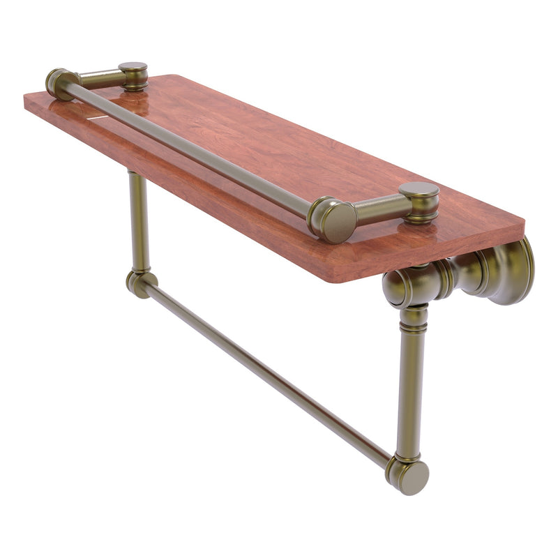 Carolina Collection Gallery Wood Shelf with Towel Bar