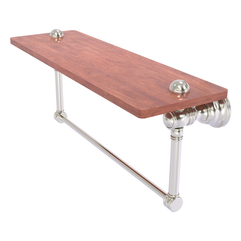 Carolina Collection Wood shelf with Integrated Towel Bar