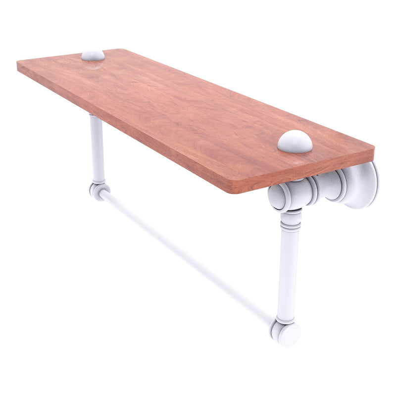 Carolina Collection Wood shelf with Integrated Towel Bar